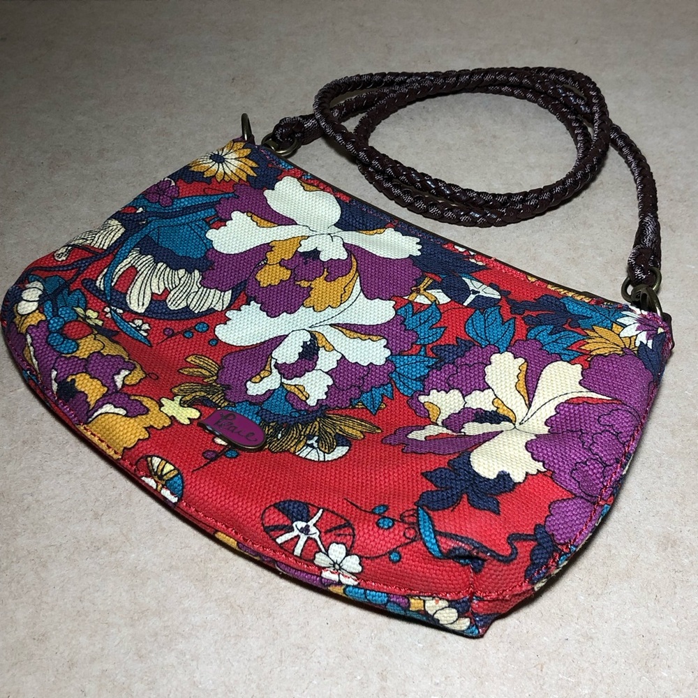 sakroots floral canvas boho crossbody - Picture 4 of 9